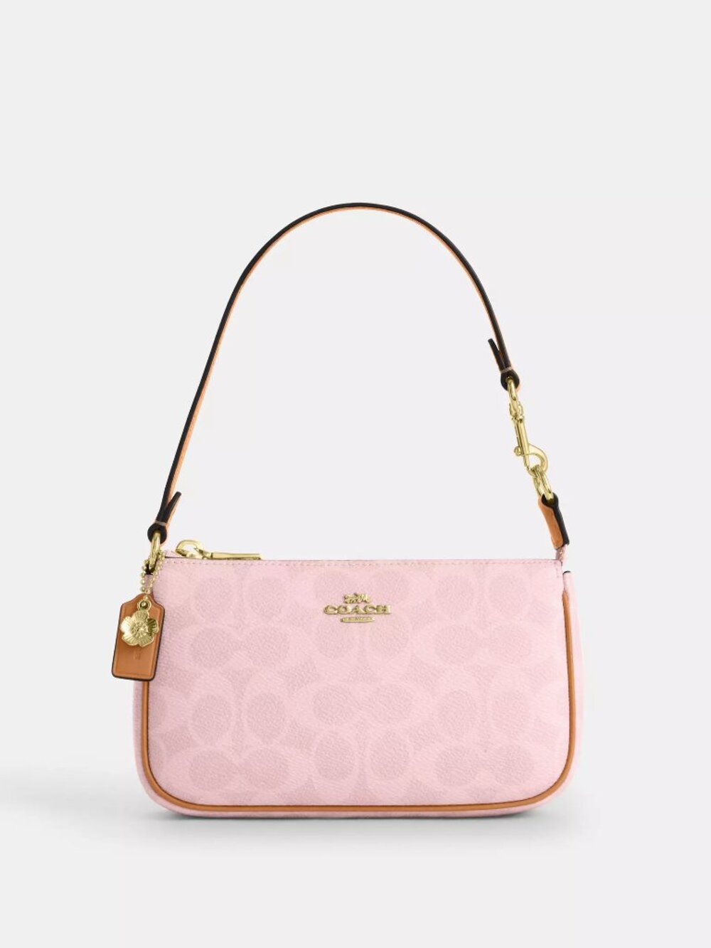 Coach Nolita 19 In Signature Canvas With Charms Powder Pink